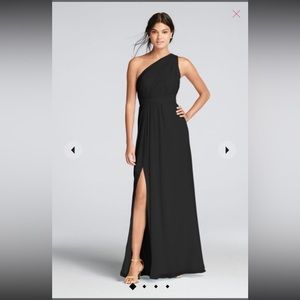 David’s Bridal Chiffon Black Size 4 Bridesmaid dress